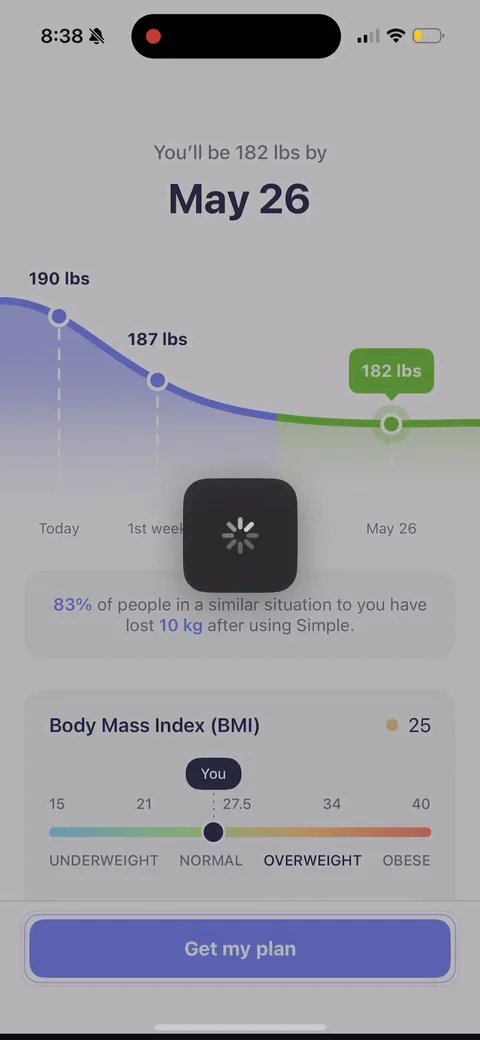 Simple Fitness onboarding screen 149