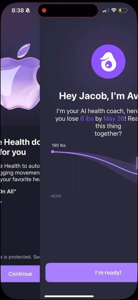 Simple Fitness onboarding screen 156