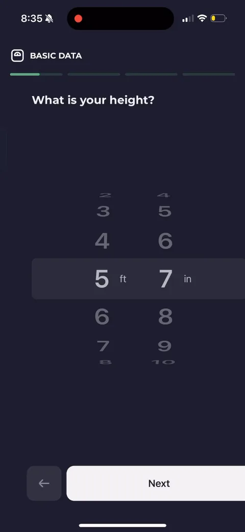 Simple Fitness onboarding screen 61