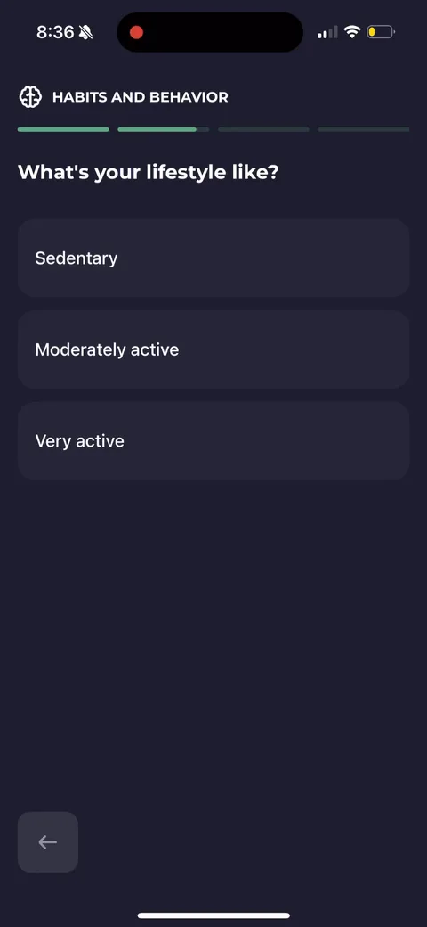 Simple Fitness onboarding screen 76