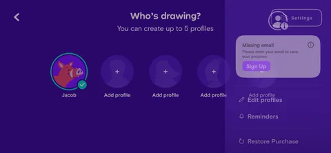 Simply Draw onboarding screen 141