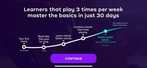 Simply Guitar onboarding screen 8: Nice value screen