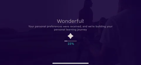 Simply Guitar onboarding screen 10: Loading screen to show the work they're doing for you