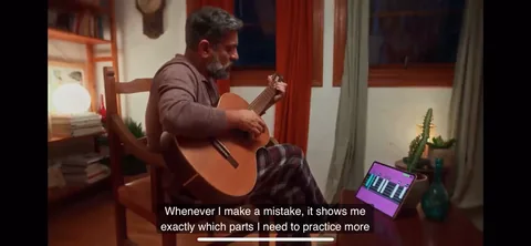 Simply Piano onboarding screen 49: 'Whenever I make a mistake, it shows me exactly which parts I need to practice more.' This one is doing…
