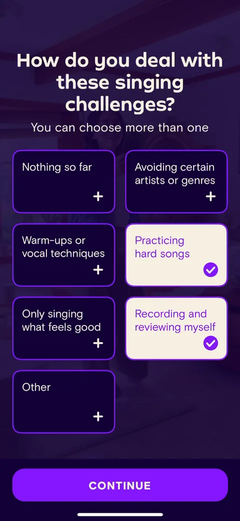 Simply Sing onboarding screen 14