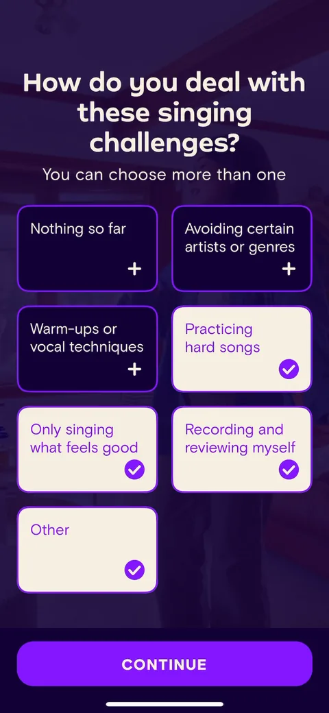 Simply Sing onboarding screen 15