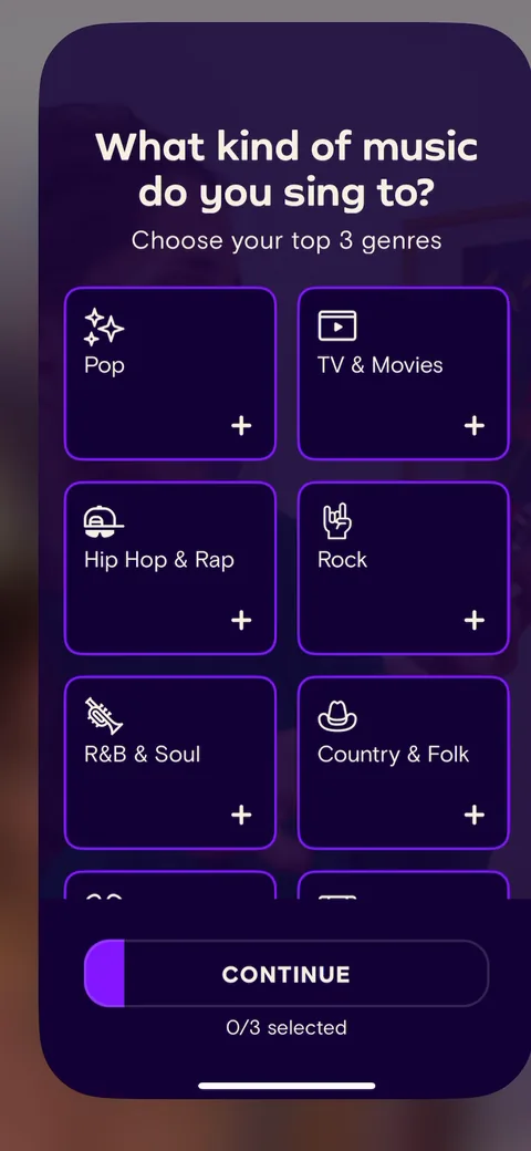 Simply Sing onboarding screen 19
