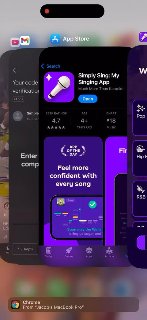 Simply Sing onboarding screen 22