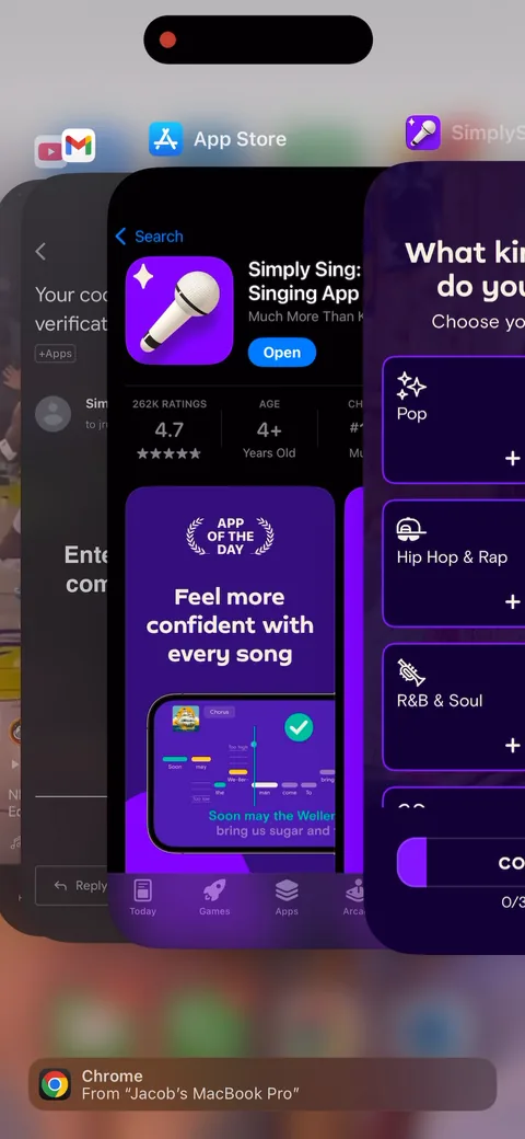 Simply Sing onboarding screen 23