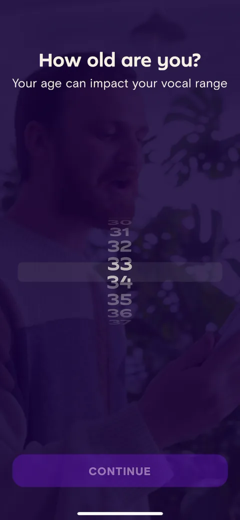 Simply Sing onboarding screen 46