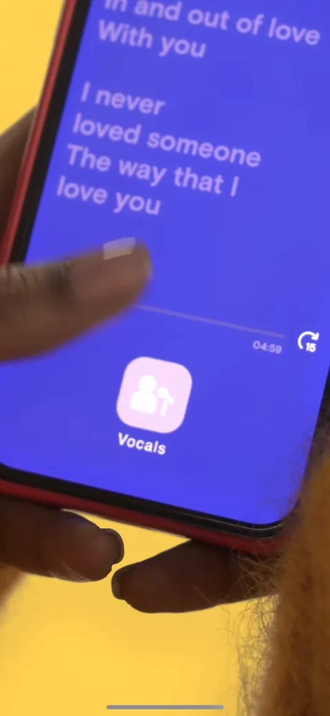 Simply Sing onboarding screen 70