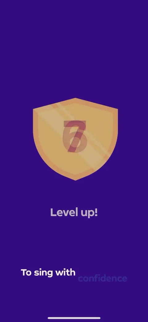 Simply Sing onboarding screen 72