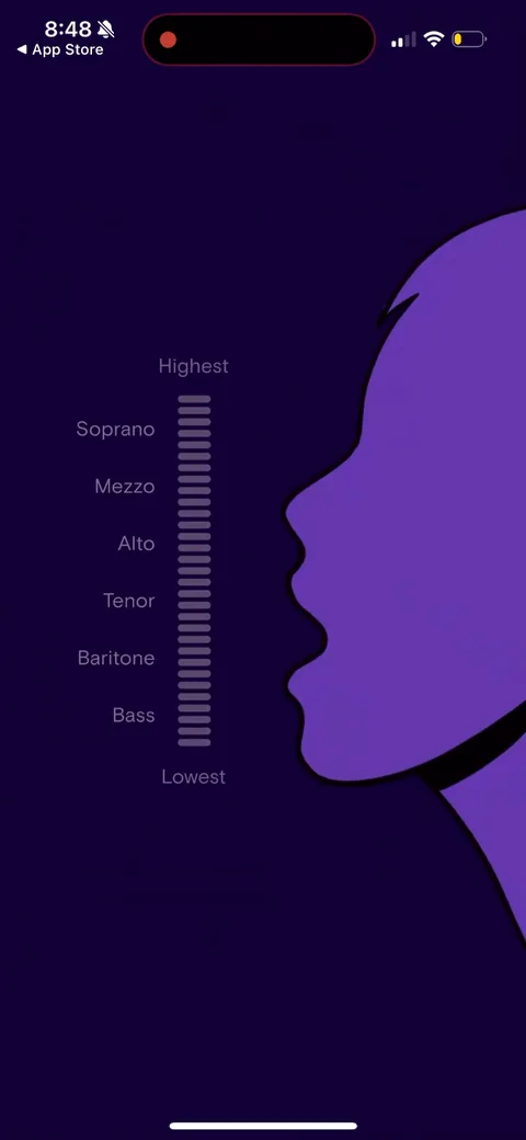 Simply Sing onboarding screen 93