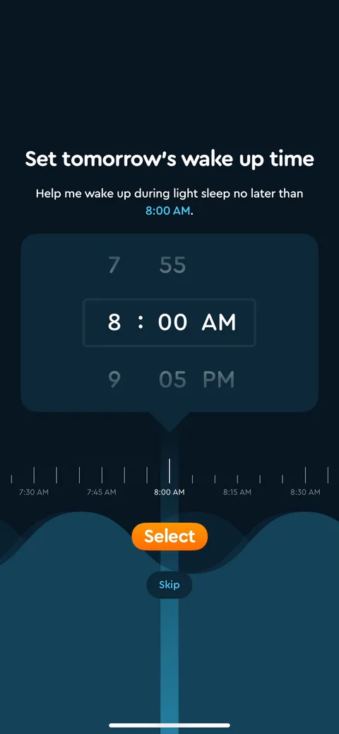 Sleepcycle onboarding screen 26