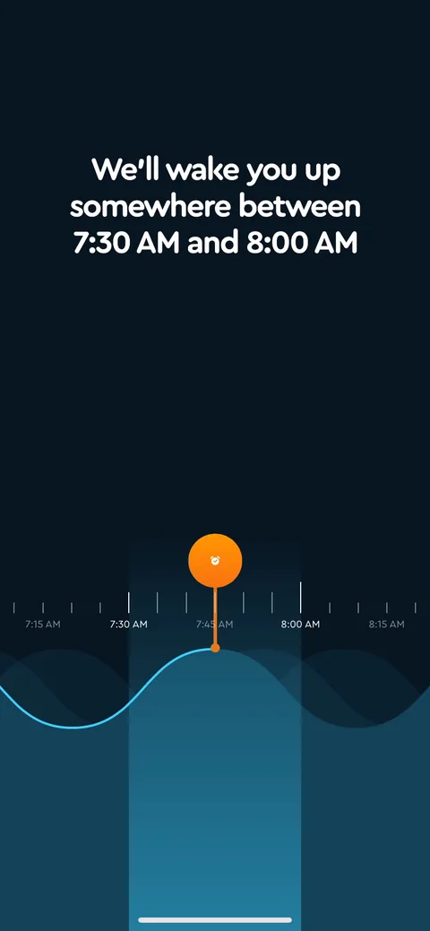 Sleepcycle onboarding screen 32
