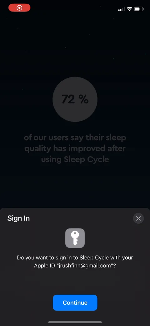 Sleepcycle onboarding screen 53