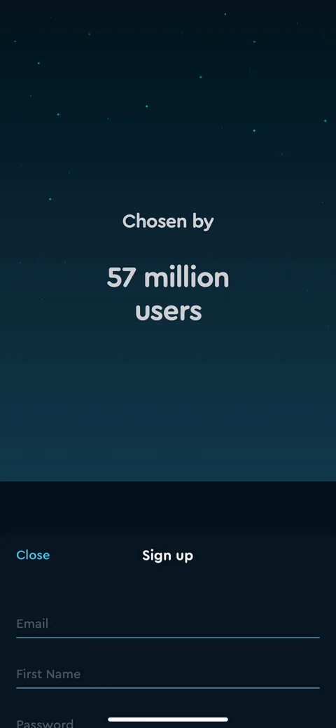 Sleepcycle onboarding screen 56