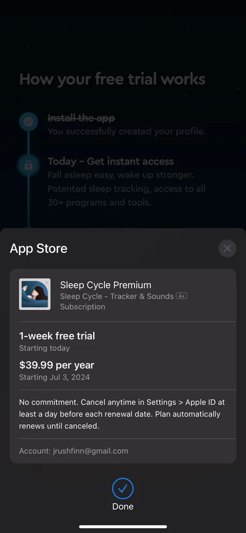 Sleepcycle onboarding screen 75