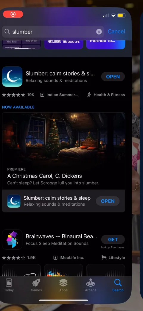 Slumber onboarding screen 3