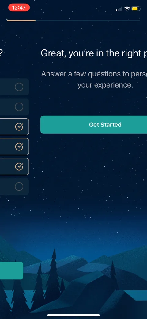 Slumber onboarding screen 8