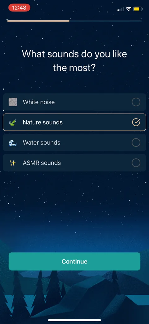 Slumber onboarding screen 14: 