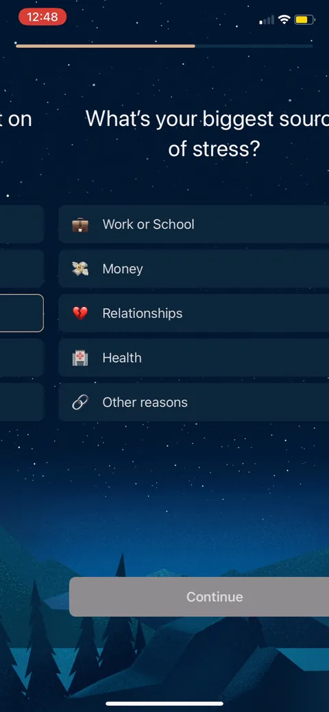 Slumber onboarding screen 16: 