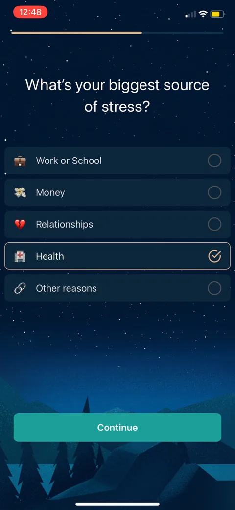 Slumber onboarding screen 17