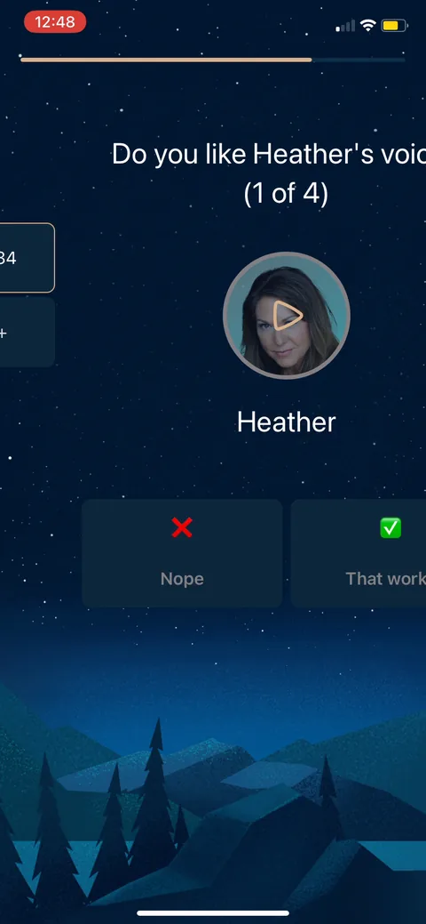 Slumber onboarding screen 19: 