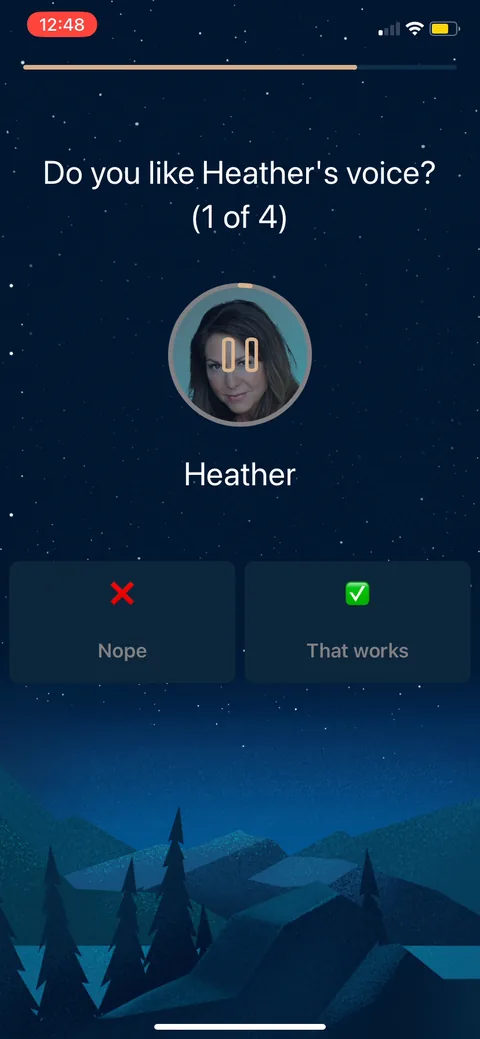 Slumber onboarding screen 20