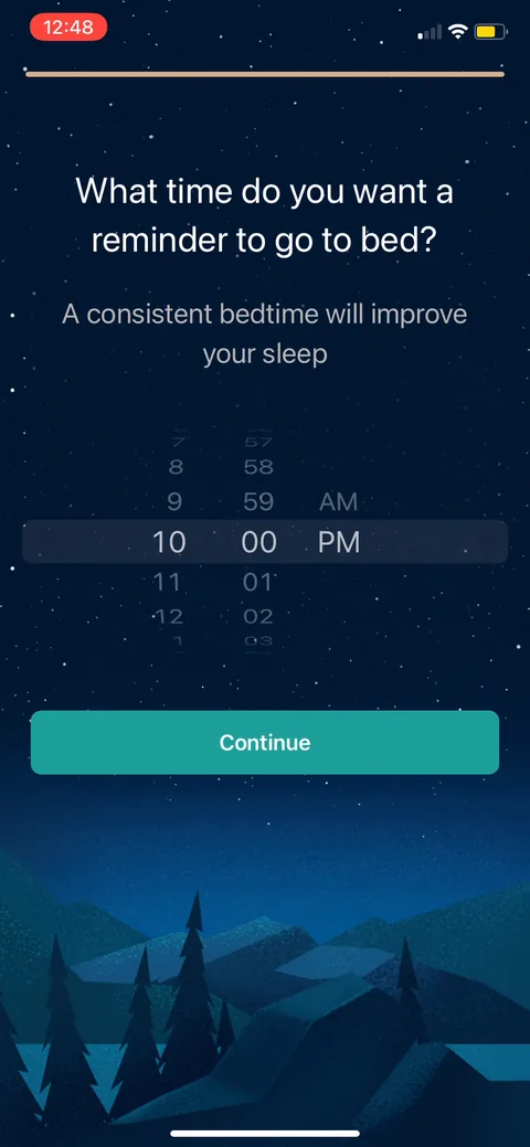 Slumber onboarding screen 24