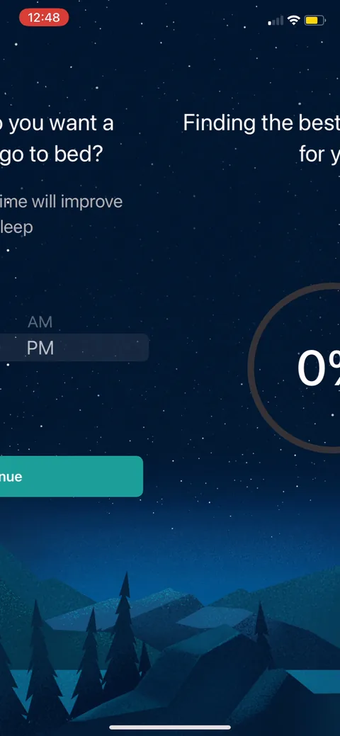 Slumber onboarding screen 26