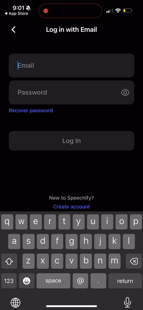 Speechify onboarding screen 104