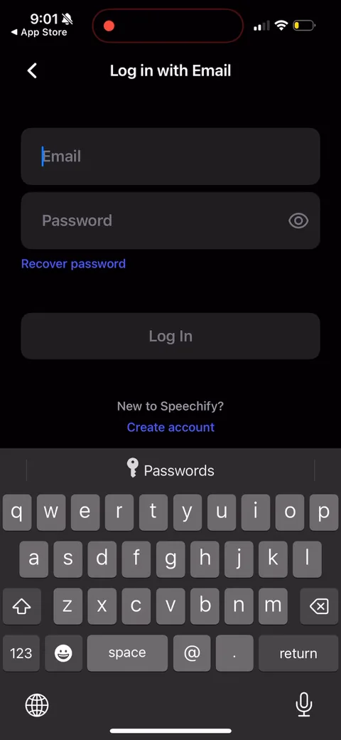 Speechify onboarding screen 108