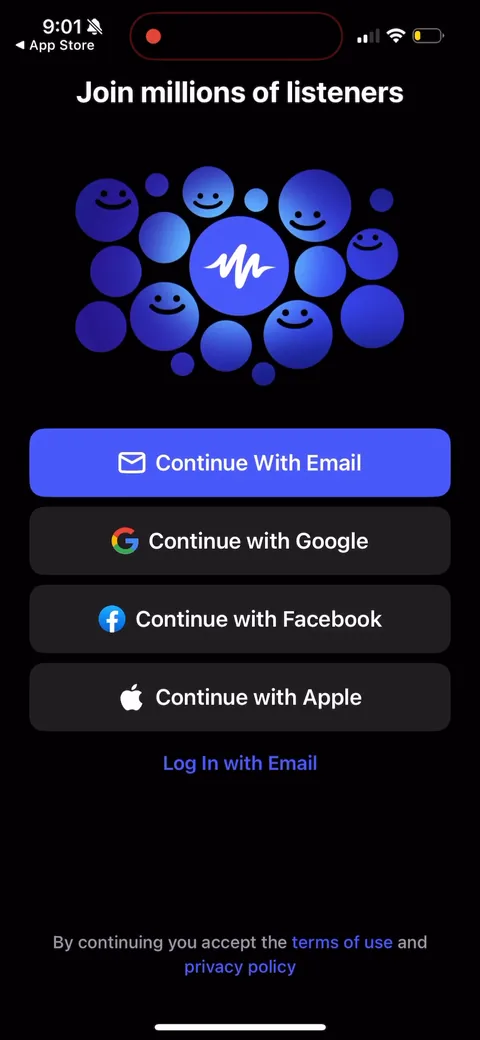 Speechify onboarding screen 110