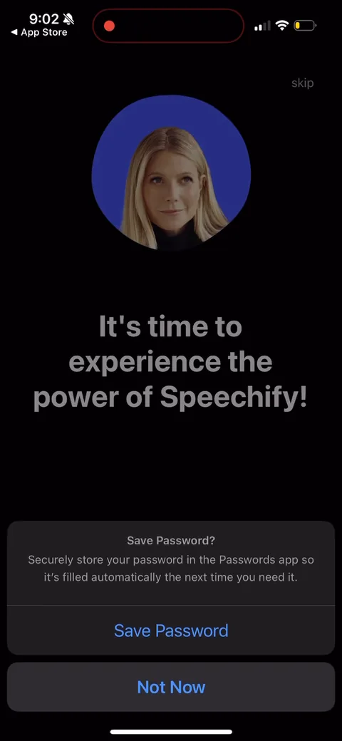 Speechify onboarding screen 117