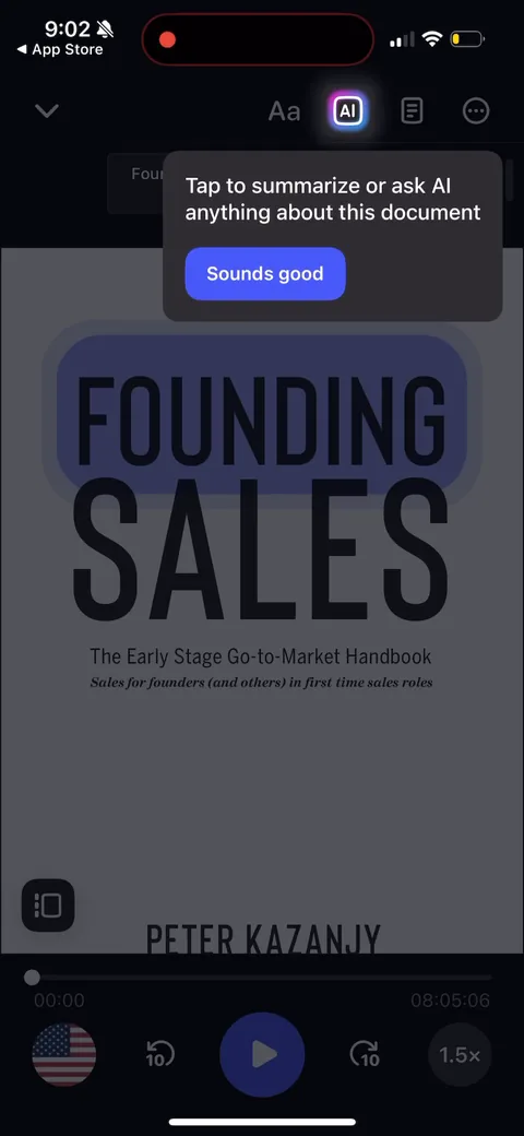 Speechify onboarding screen 140