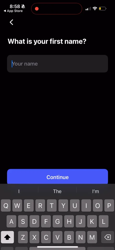 Speechify onboarding screen 19: Capturing first name here pays off the rest of the flow