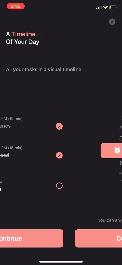Structured onboarding screen 5