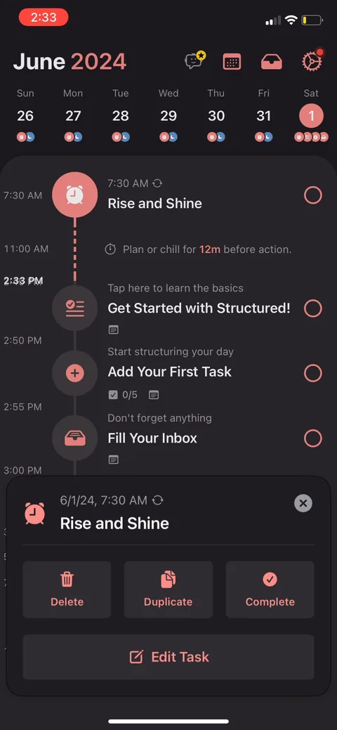 Structured onboarding screen 11