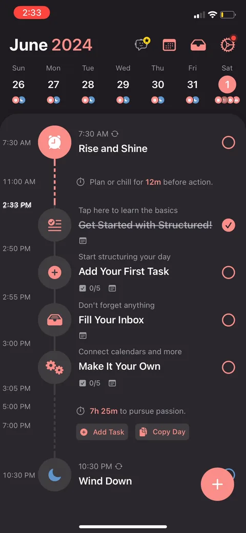 Structured onboarding screen 14