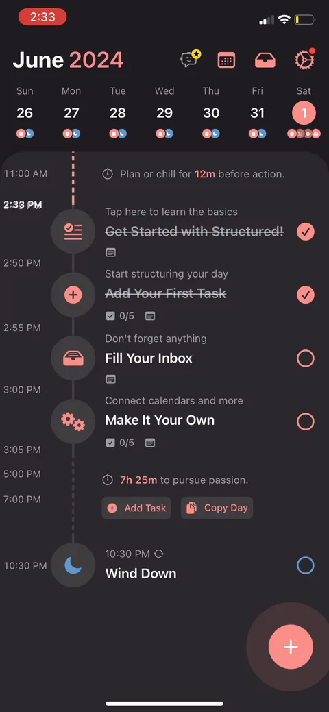 Structured onboarding screen 15