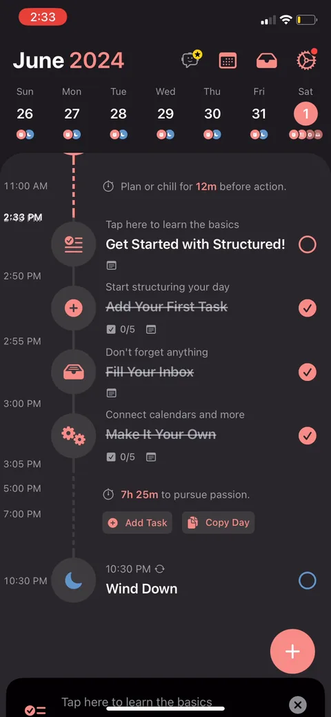 Structured onboarding screen 22