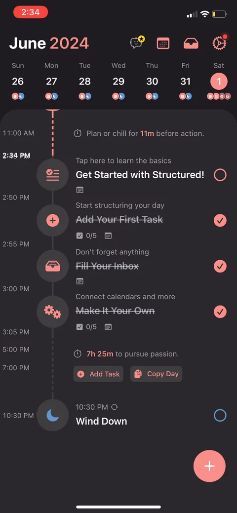 Structured onboarding screen 25