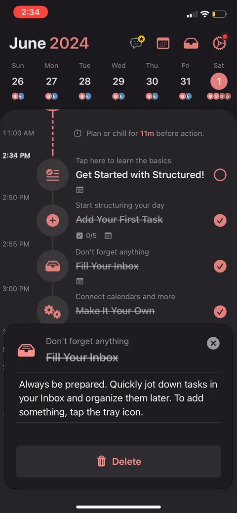 Structured onboarding screen 27