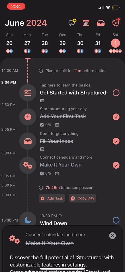 Structured onboarding screen 31
