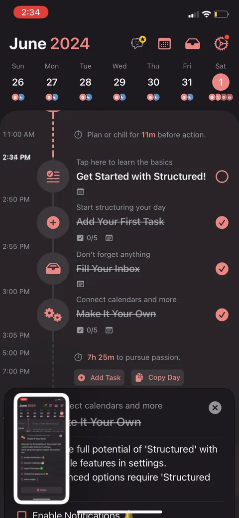 Structured onboarding screen 34