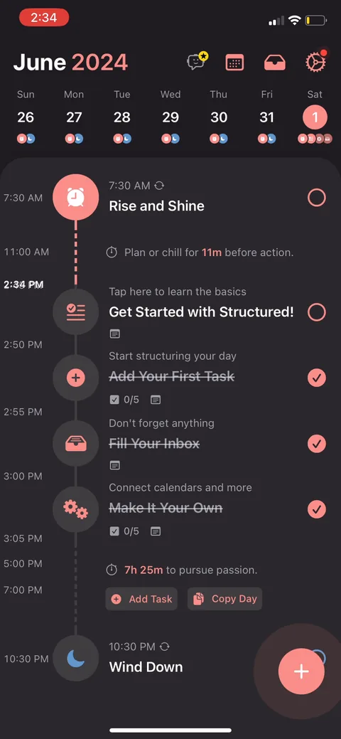 Structured onboarding screen 38
