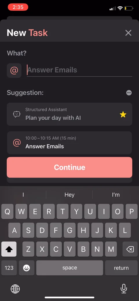 Structured onboarding screen 41: 