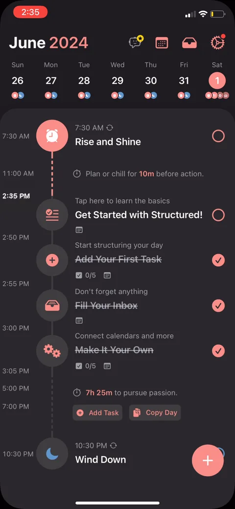 Structured onboarding screen 51