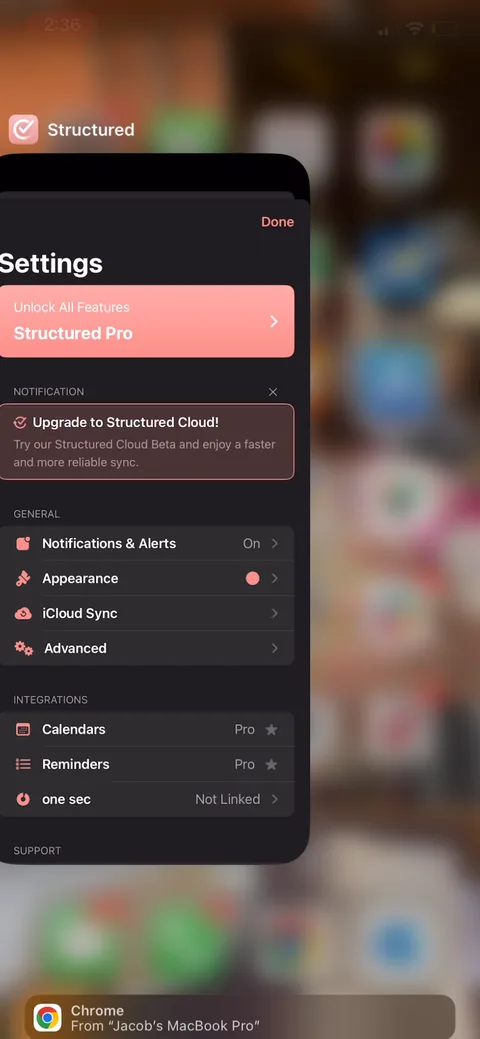 Structured onboarding screen 69